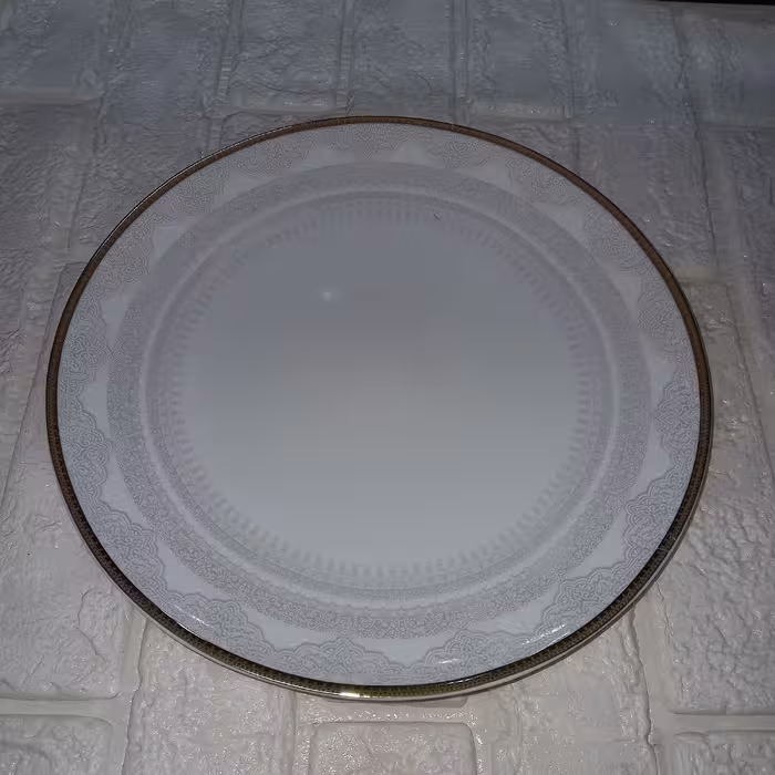 بشقاب غذاخوری لورین مدل تخت 27 دلناز بسته 6 عددی