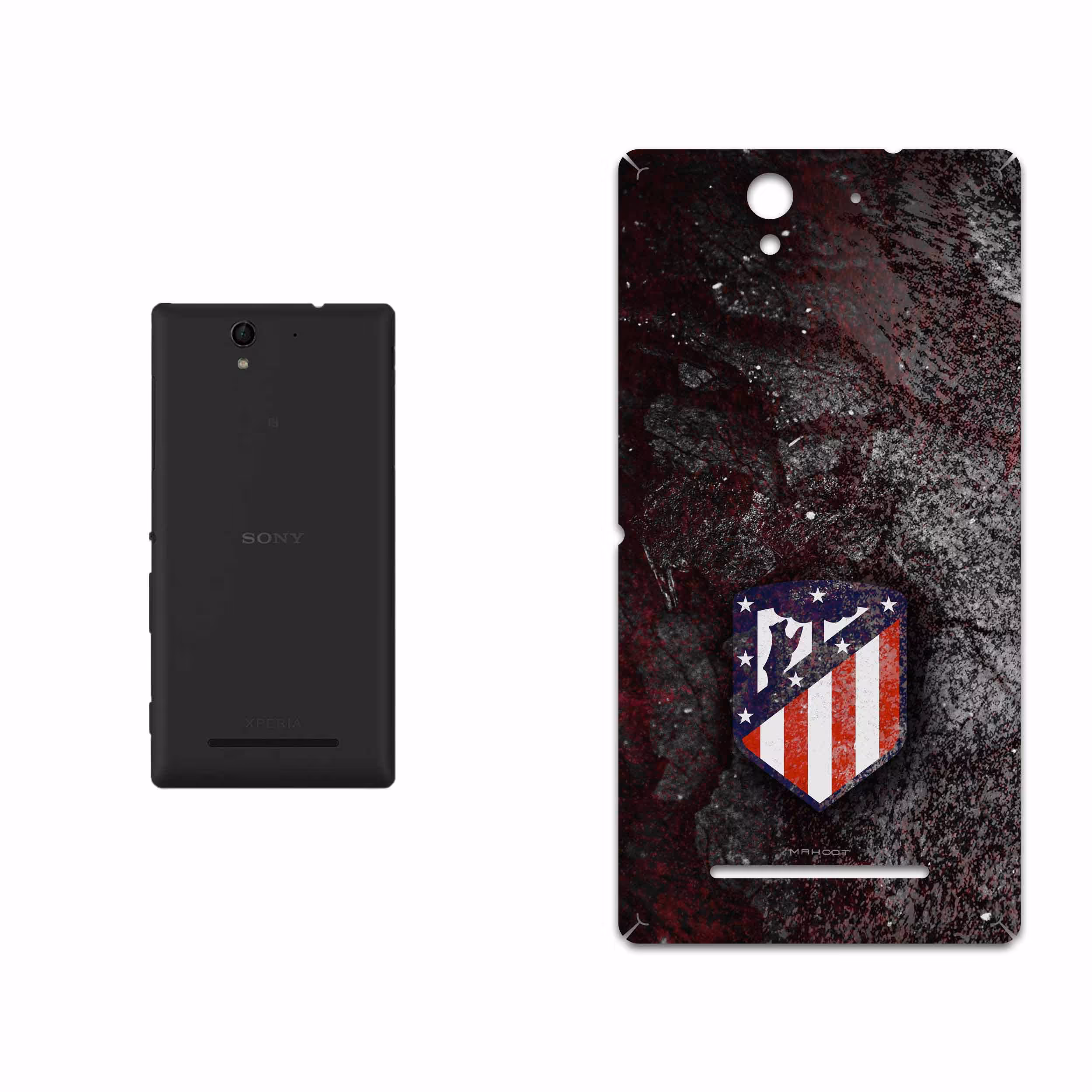 برچسب پوششی ماهوت مدل Atletico de Madrid مناسب برای گوشی موبایل سونی Xperia C3 Dual