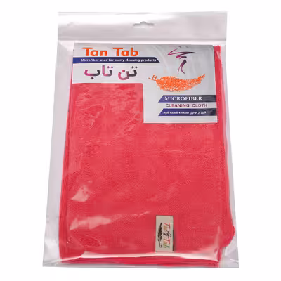 دستمال نظافت خانه و آشپزخانه تن تاب مدل چهارخانه مجموعه 2 عددی