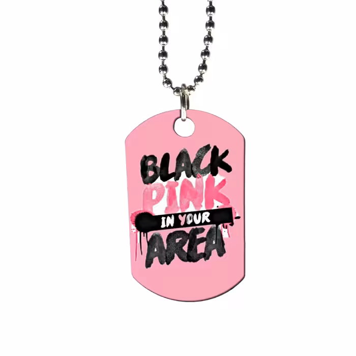 گردنبند مدل گروه black pink کد G-223