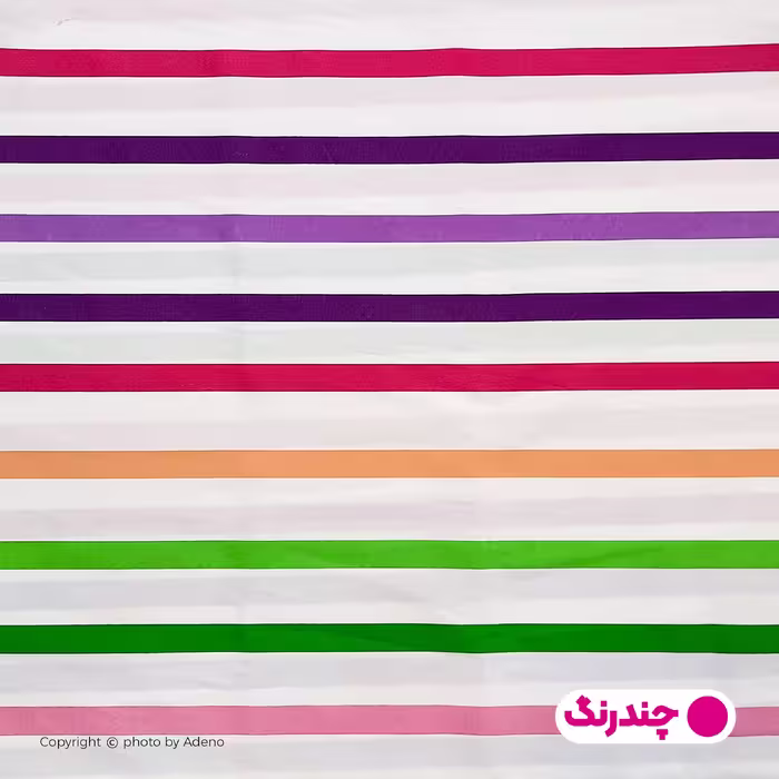 ملحفه آدنو مدل راه راه کد IR90 یک نفره سایز 120x200 سانتی متر