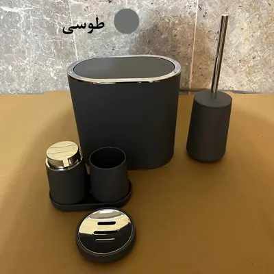 ست سرویس بهداشتی 5 پارچه مدل بادبزنی کد 01