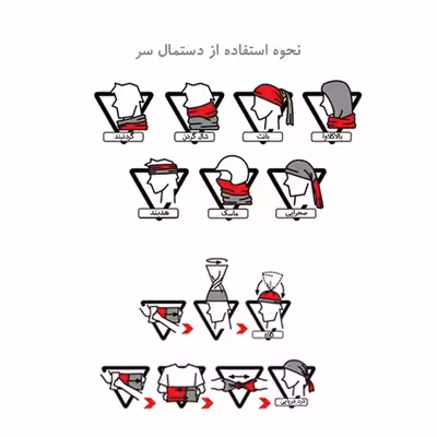  دستمال سر و گردن مدل SK-250