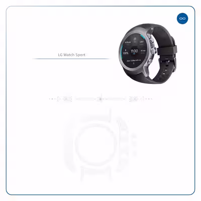 برچسب ماهوت طرح Cloud Transparent مناسب برای ساعت هوشمند ال جی Watch Sport