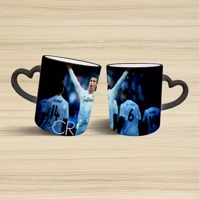 ماگ حرارتی مدل دسته قلبی طرح رونالدو کد 289