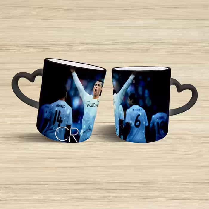 ماگ حرارتی مدل دسته قلبی طرح رونالدو کد 289