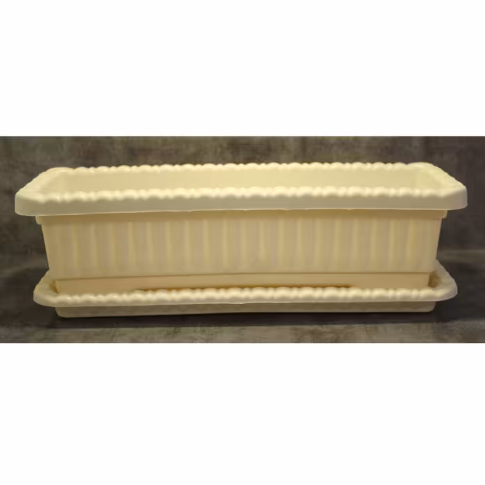 گلدان مدل پلاستیکی مستطیلی کد Go36-4 مجموعه 4 عددی