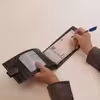 کیف دسته چک چرم عطارد مدل K19