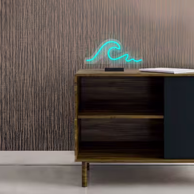 چراغ رومیزی مدل ریموت دار WAVE-GL_TBL-GLASS