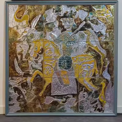 تابلو برجسته طرح باستانی کد n003