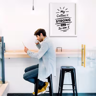 تابلو مدل نوشته انگلیسی COFFEE کد 317