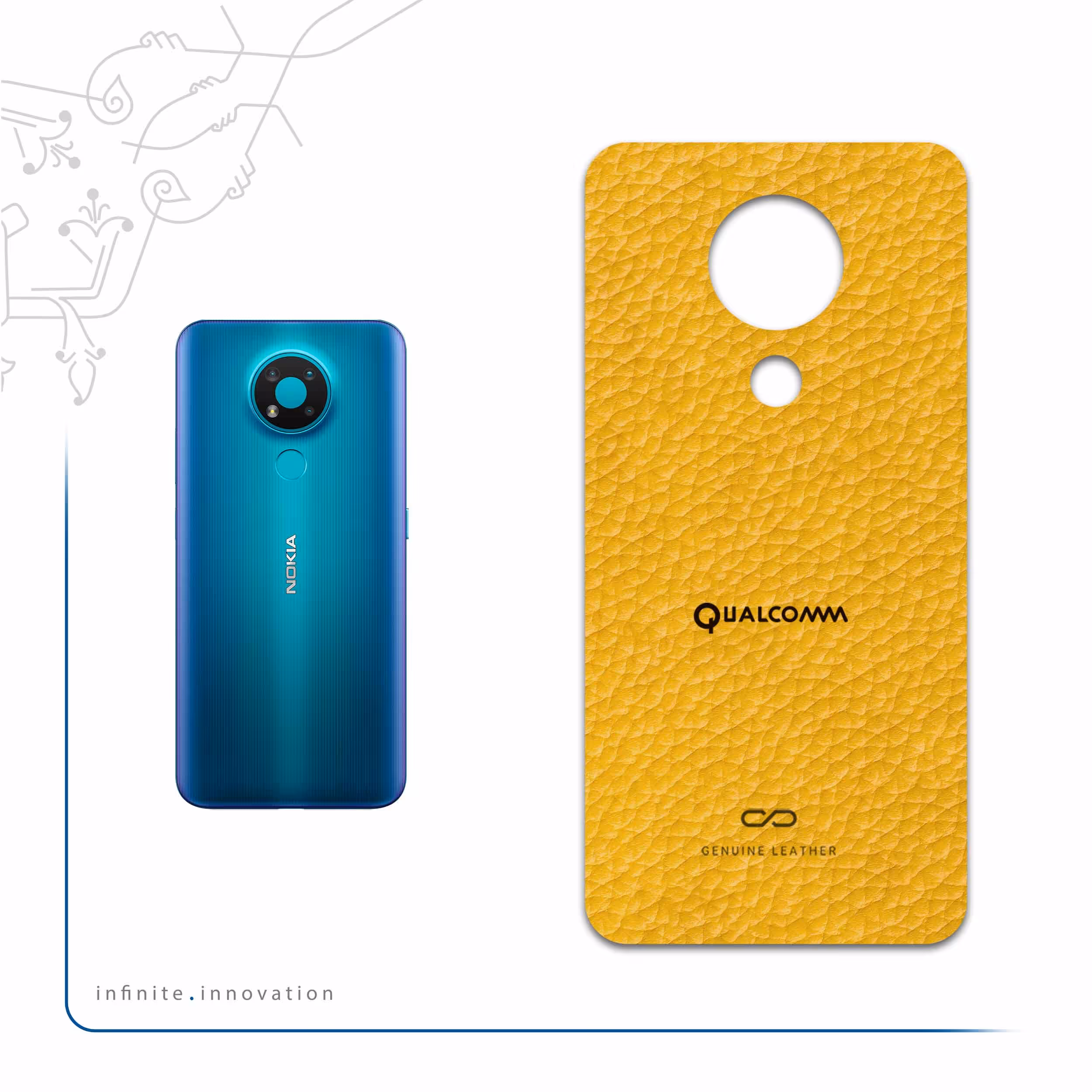 برچسب پوششی ماهوت مدل ML-QLQM مناسب برای گوشی موبایل نوکیا 3.4