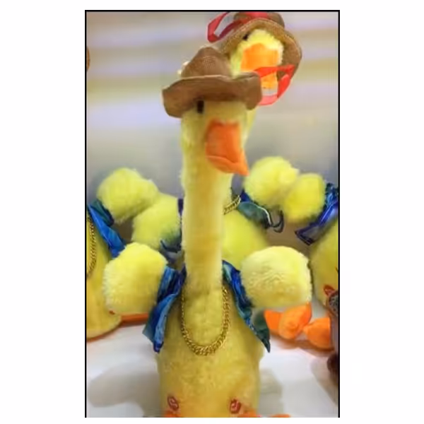 اسباب بازی مدل عروسک اردک موزیکال سخنگو