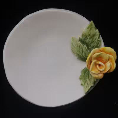  ست فنجان و نعلبکی سرامیکی هیوا مدل گل رز برجسته کد 10882355