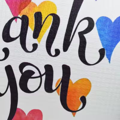 سینی طرح Thank You