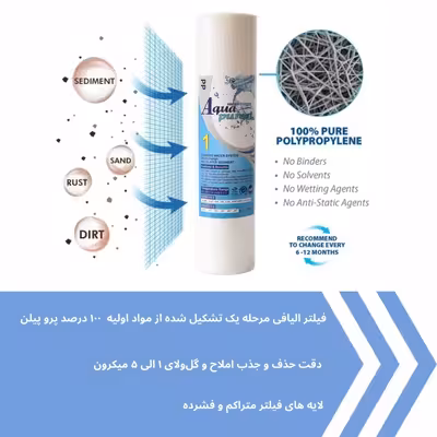 فیلتر دستگاه تصفیه کننده آب آکوا پیورست مدل RO-SYSTEM مجموعه 6 عددی