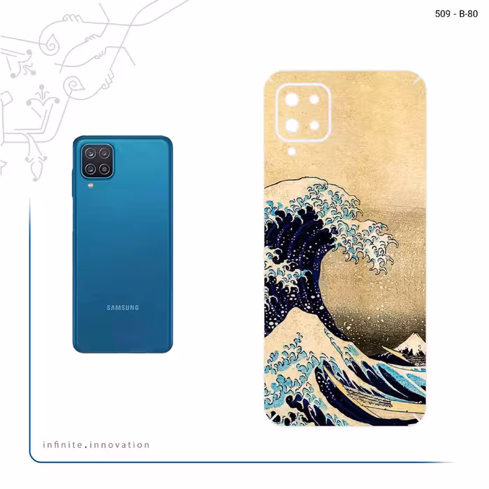 برچسب پوششی ماهوت مدل The Great Wave off Kanagawa of Hokusai مناسب برای گوشی موبایل سامسونگ Galaxy A12 Nacho
