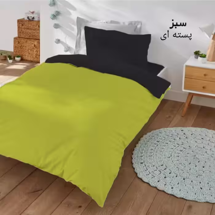 سرویس روتختی مدل میکروفایبر نیکیا کد M90 یک نفره 3 تکه