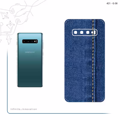 برچسب پوششی ماهوت مدل Fabric Texture 8 مناسب برای گوشی موبایل سامسونگ Galaxy S10