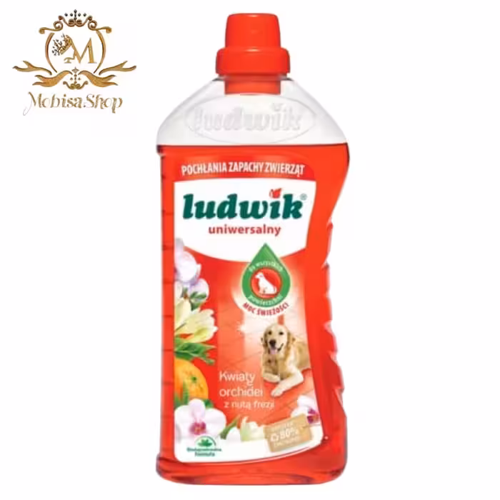 کف شور لودویک مخصوص حیوانات خانگی ارکیده و گل فریزیا حجم 1 لیتری