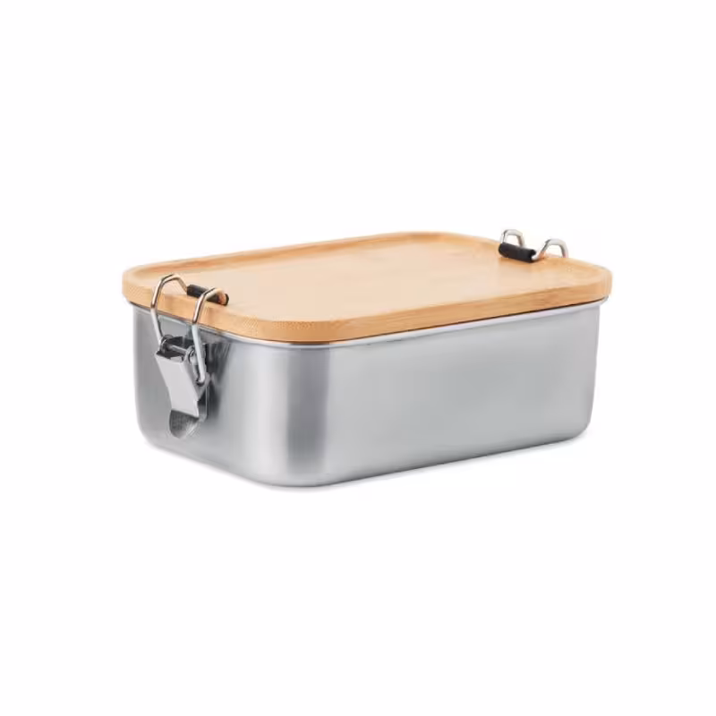 ظرف غذای استیل مدل Z68 Bamboo ظرفیت 550ml