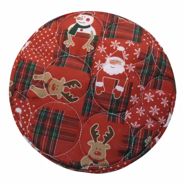 سورل دم کنی زمینه قرمز طرح آدم برفی بزرگ