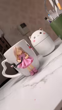 ماگ ناخن کار خمیری برجسته