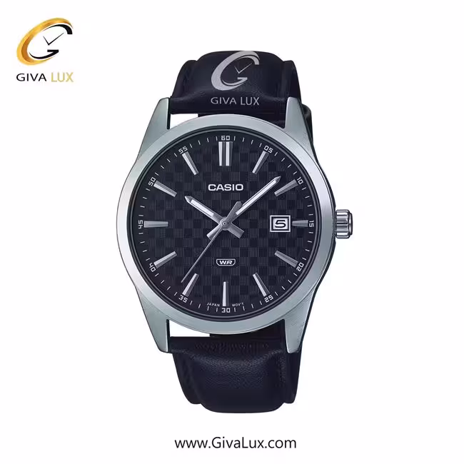 ساعت مچی اورجینال مردانه کاسیو Casio نقره ای | مشکی| مشکی| کد رفرنس MTP-VD03L-1AUDF
