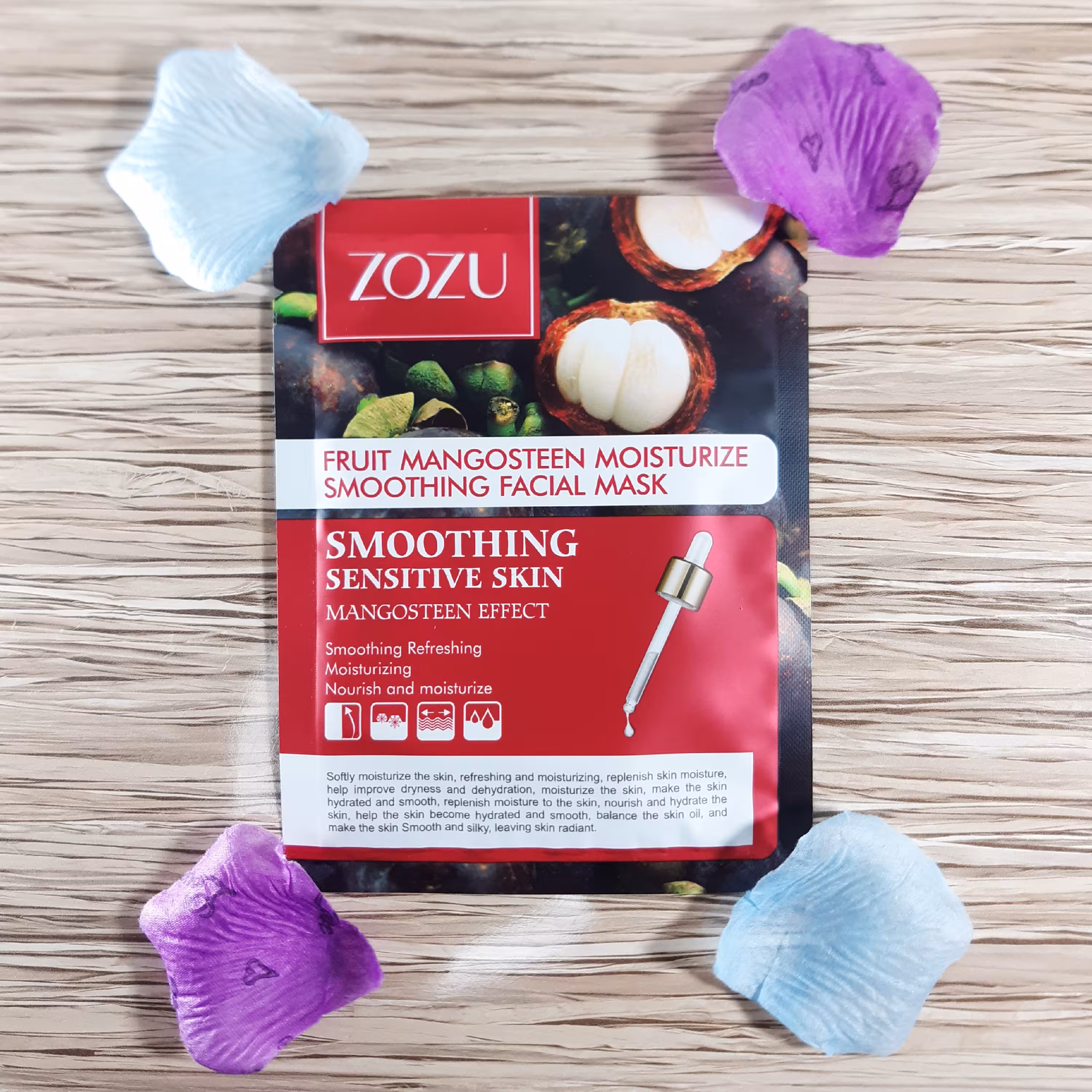 ماسک ورقه ای صورت منگوستین زوزو(آرایشی بهداشتی الماس)