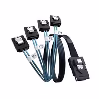 کابل تبدیل 1 به 4 Mini SAS SFF-8087 به SATA اسمارطور مدل SM15 | کالا مکس