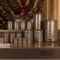 BVK بی وی کی  سرویس اشپزخانه 16 پارچه طرح ماربل  خاکستری طلایی VK805595