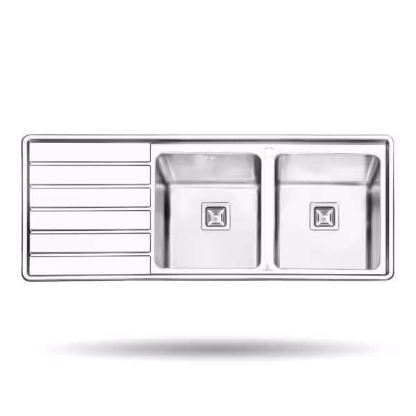 سینک ظرفشویی توکار پرنیان استیل مدل PS 1214