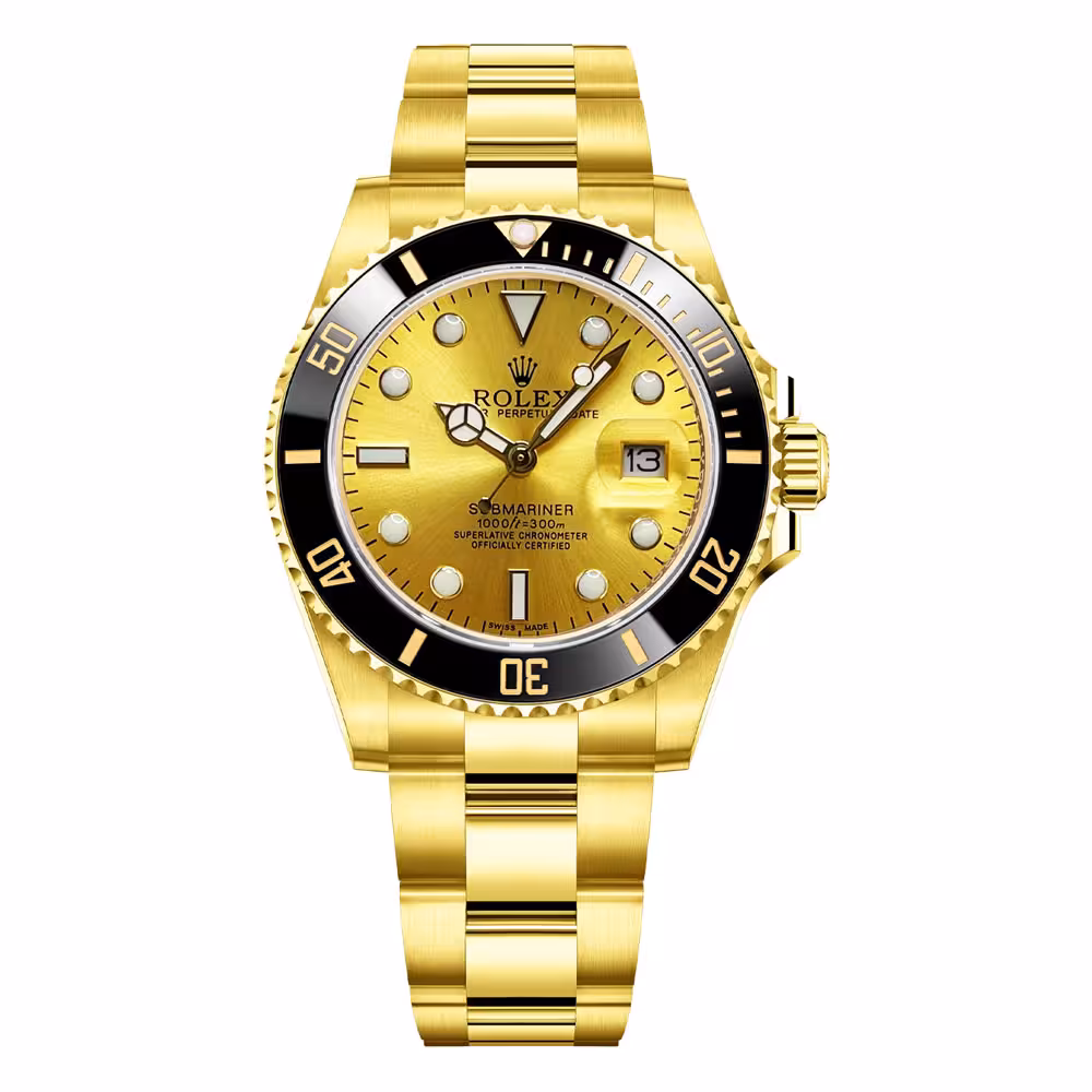 ساعت مچی مردانه رولکس مدل Rolex Submariner Yellow Gold 1256G