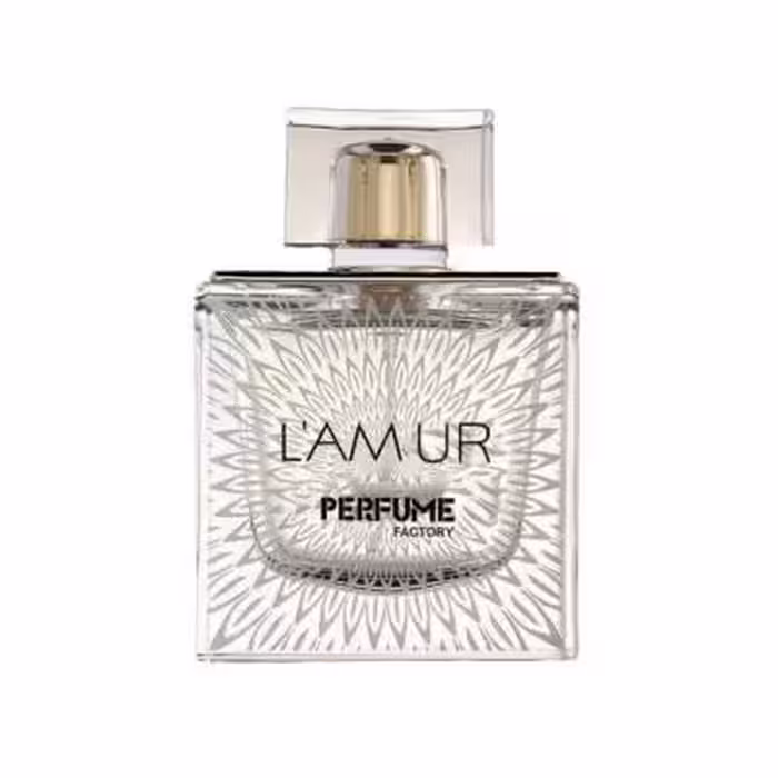 عطر کوچک زنانه پرفیوم فکتوری FACTORY رایحه لالیک لامور LAMUR حجم 33 میلی لیتر