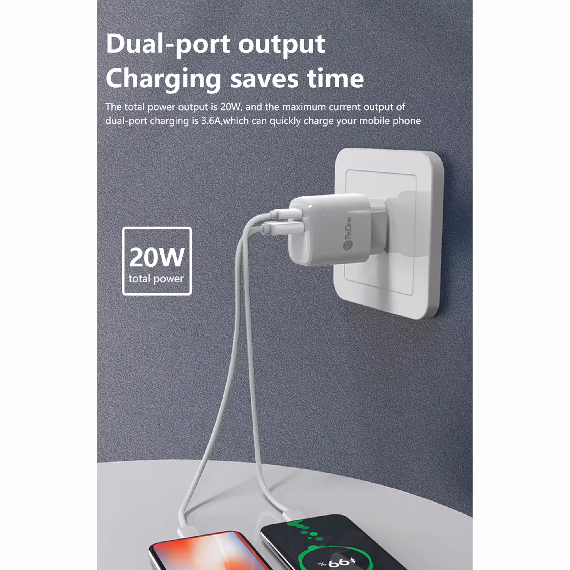 شارژر دیواری 20 وات پرووان مدل PWC575