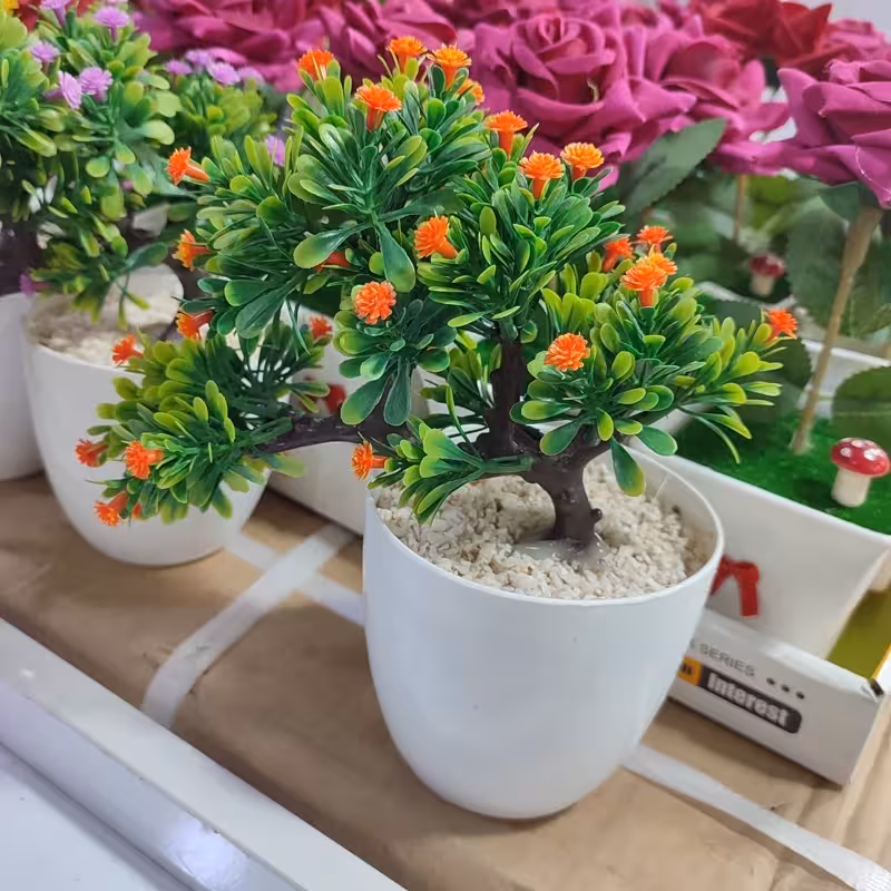 گلدان گل بونسای خارجی آپارتمانی ( خرید عمده و تکی گلدون گناوه مارکت )1
