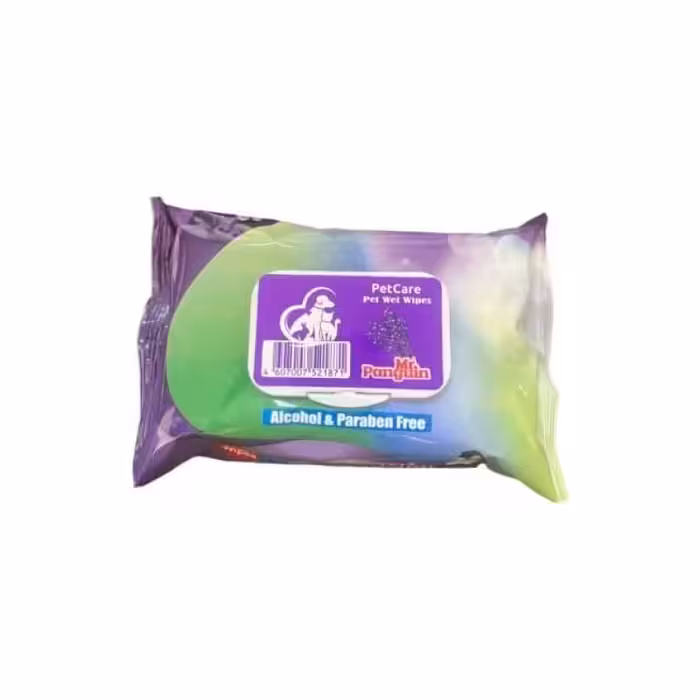 دستمال مرطوب پاکتی پنگوئن با رایحه لوندر بسته 50 عددی