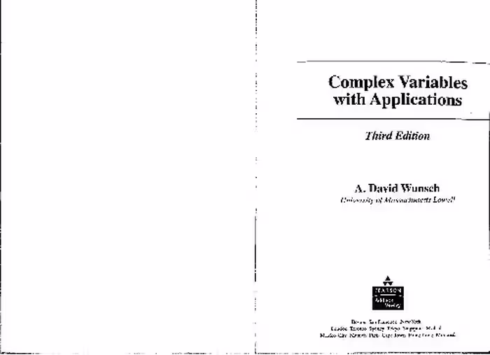 خرید و دانلود نسخه کامل کتاب Complex Variables with Applications