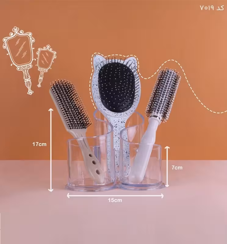 استند براش سه قلو فانتزی 7019 (پست پیشتاز پس کرایه)