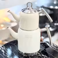 کتری قوری استیل نزاز کرم