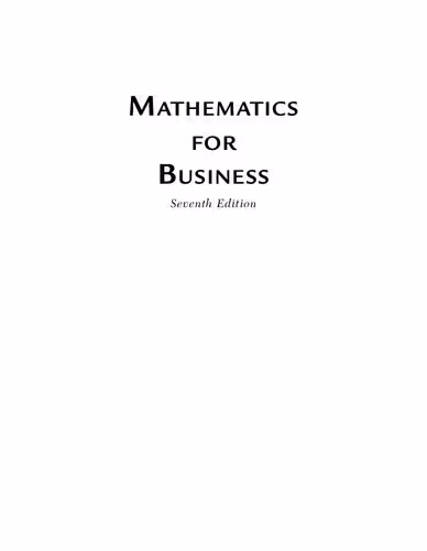 خرید و دانلود نسخه کامل کتاب Mathematics for Business