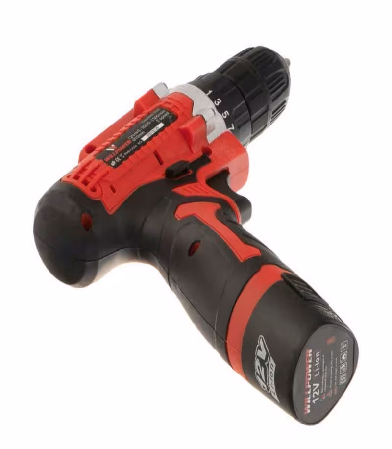 دریل شارژی پیچ گوشتی شارژی 12 ولتی ویل پاور تک باطری مدل 12V