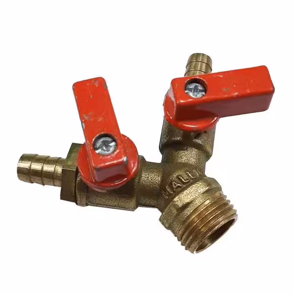 سه راهی شیر دار جنس برنجی استاندارد