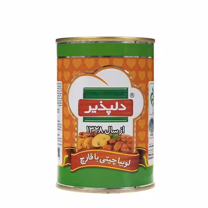 کنسرو لوبیا چیتی با قارچ دلپذیر 420 گرمی
