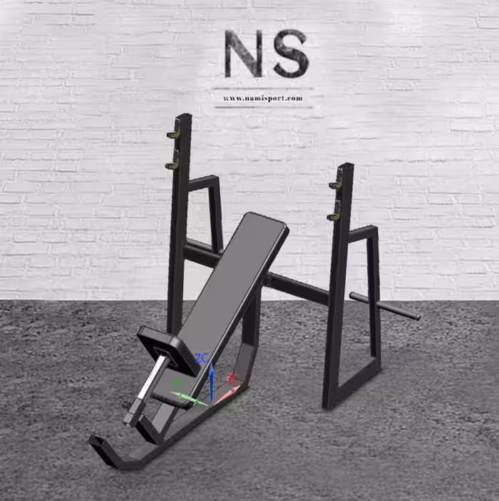 نیمکت پرس بالا سینه هالتر Barbell overhead bench press NS2046