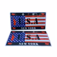 پلاک اسپرت خودرو خارجی آمریکا U.S.A (2عددی)