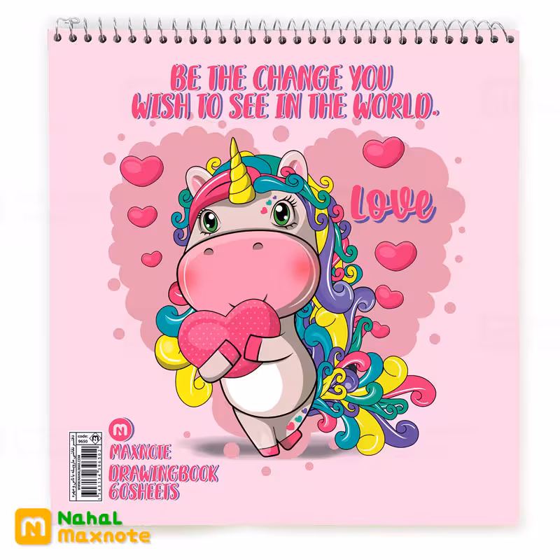 دفتر نقاشی 60 برگ ماروپله- با تاس و مهره کد 9650.طرح 6