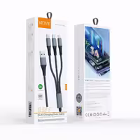 کابل شارژ 3 در 1 ساخت تایوانی برند ویدوی VIDVIE CB4022