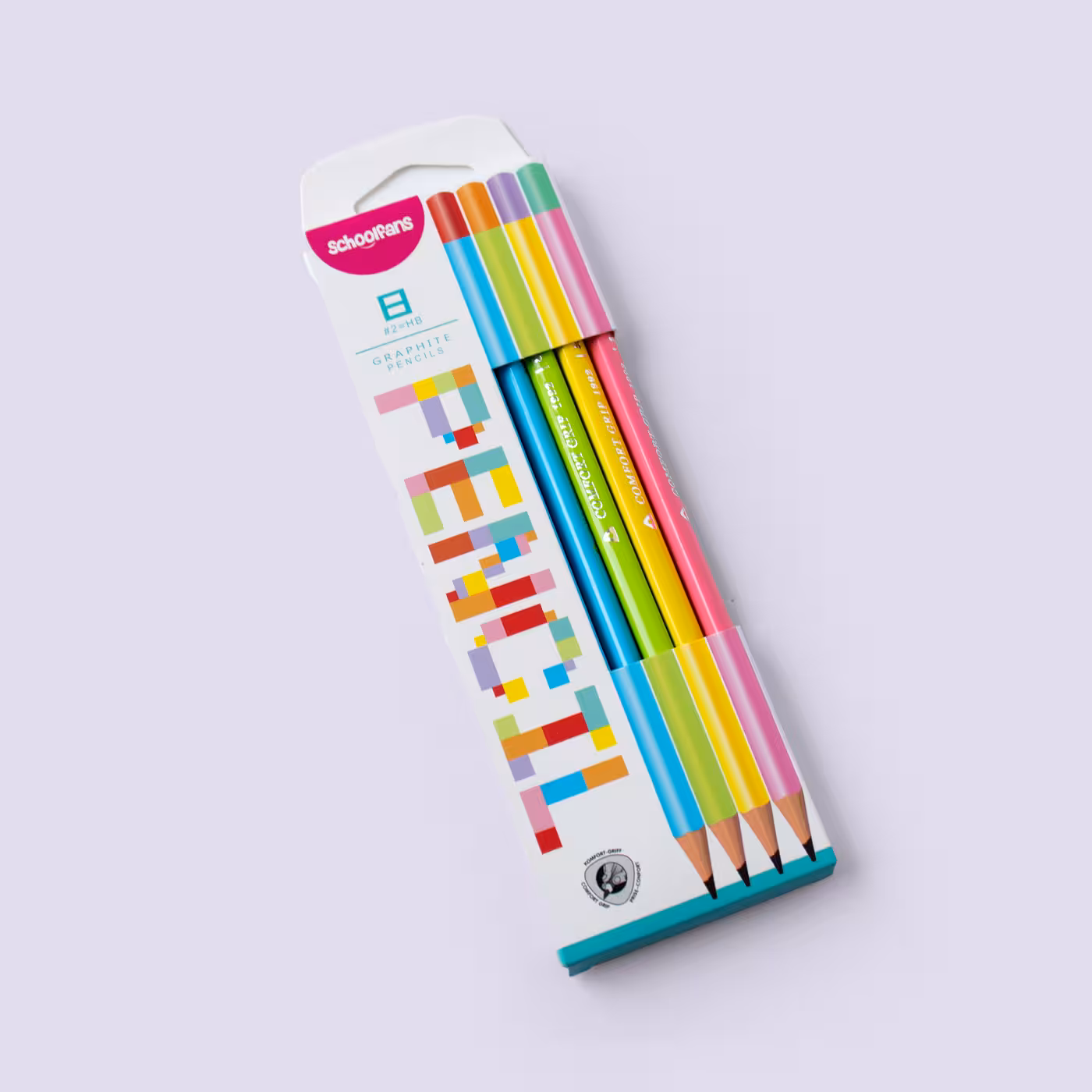 مداد مشکی بسته ای بدنه پاستلی اسکول فنس (schoolfans)