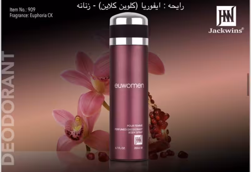 اسپری جانوین رایحه ایفوریا کلوین کلاین زنانه 200 میل کد 909